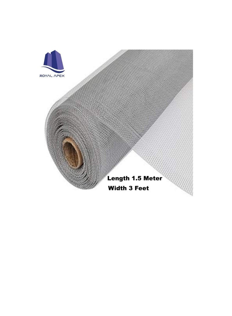 Generic Custom Fiber Fly Insect Net Anti Mosquito Bug For Windows Doors And Patio Premium Pet Screen Net Barrie Invisible 1.5 Meter 3 Feet  - Image 2