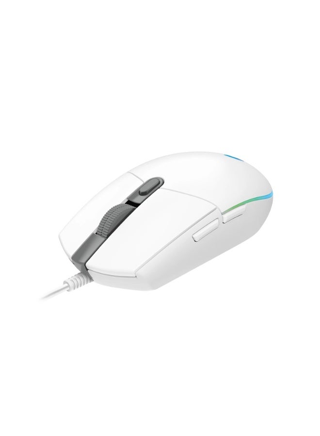 Logitech G102 High Performance Wired Gaming Mouse, Lightsync RGB lighting,200 – 8,000 DPI, Gaming-grade Sensorand a Classic 6-Button Design,White - Image 3
