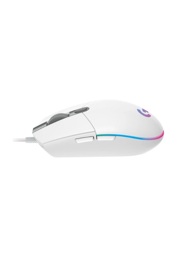 Logitech G102 High Performance Wired Gaming Mouse, Lightsync RGB lighting,200 – 8,000 DPI, Gaming-grade Sensorand a Classic 6-Button Design,White - Image 2