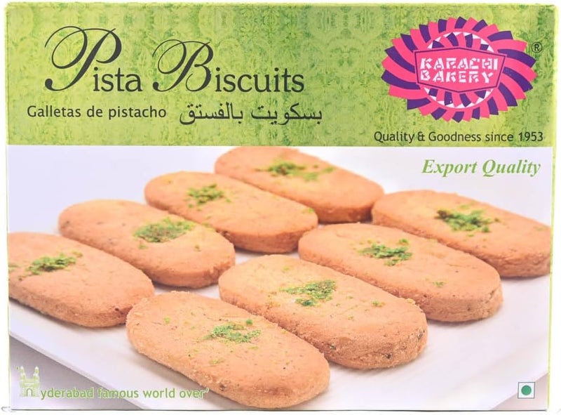 Karachi Bakery بسكويت بيستاشيو من مخبز كراتشي 400 جرام - 100% نباتي - Image 1