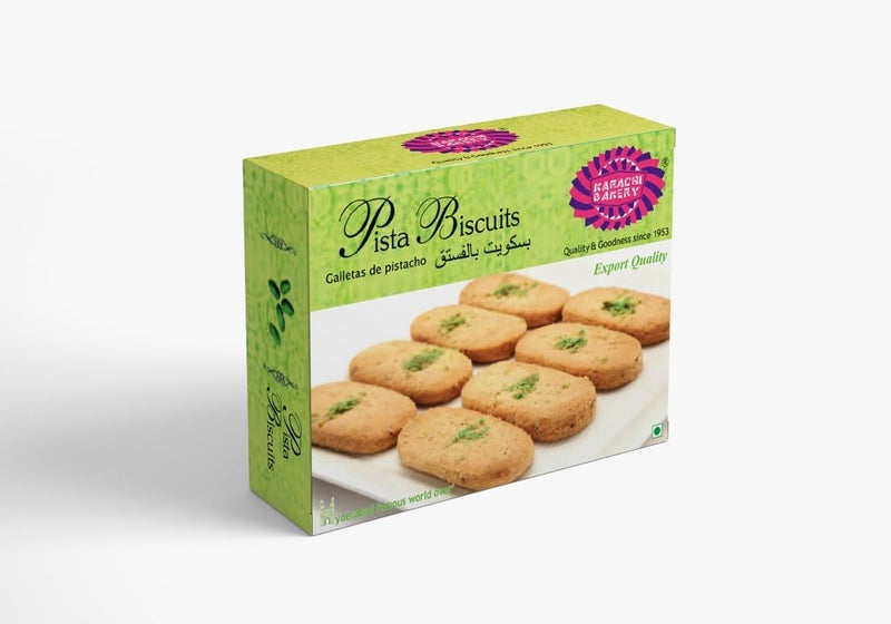 Karachi Bakery بسكويت بيستاشيو من مخبز كراتشي 400 جرام - 100% نباتي - Image 2
