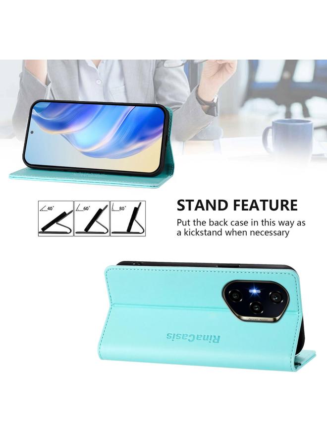 جرين تايجر جراب لهاتف Honor 400 RC01، جراب جلدي مزدوج الطي مزود بخاصية الشفط المغناطيسي بتقنية RFID - Image 4