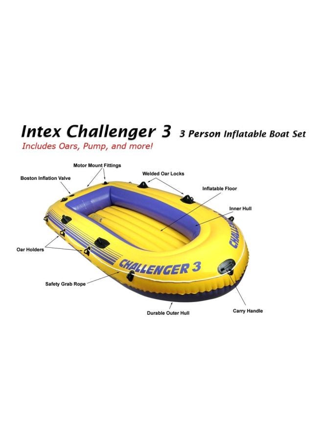 INTEX Inflatable Challenger Boat 116x54x17inch - Image 3