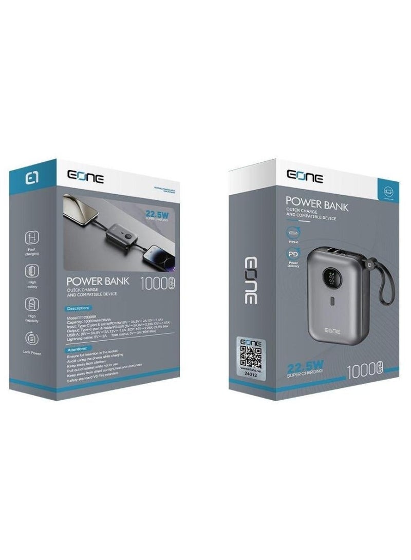 EONE Power Bank 10000mAh: 22.5W Super Charging for Quick and Compatible Device Power-Up - Image 2