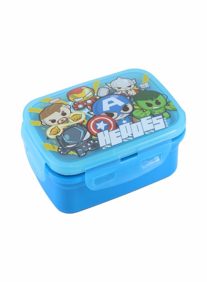 SKi Homeware Snap Lock Lunch Box with Stainless Steel Removable Inner Container +125ml Steel dabbi + Steel Spoon | Leak Resistant | Avenger - Image 1