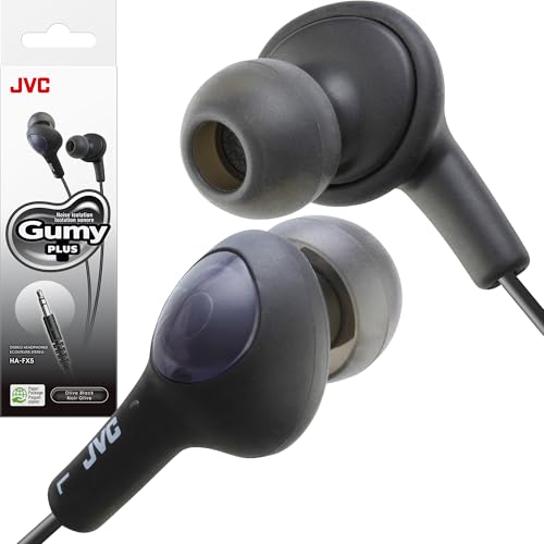 JVC HAFX5B Headphones,Olive Black - Image 1