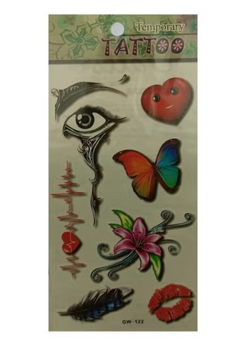 تاتو مؤقت بألوان مميزة وأشكال جذابة. - Image 2