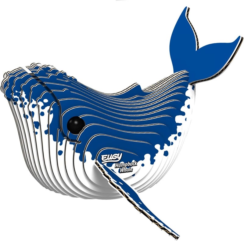 EUGY 051 Humpback Whale Eco-Friendly 3D Paper Puzzle [New Seal] - Image 1