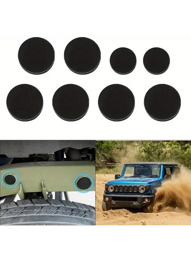 Black Dust Cover Plug Set For Suzuki Jimny 2019 2023 Chassis - Image 2