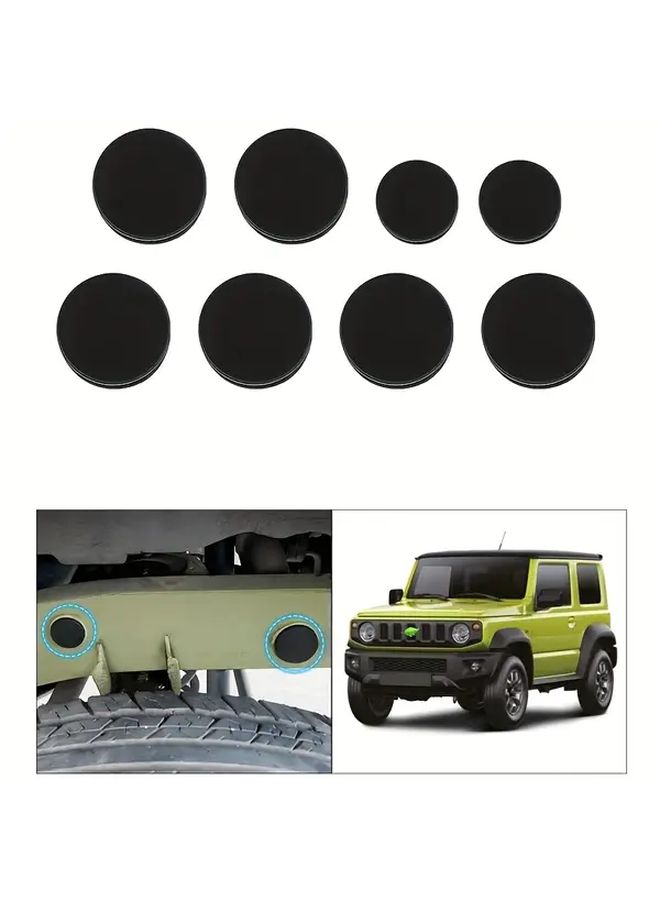 Black Dust Cover Plug Set For Suzuki Jimny 2019 2023 Chassis - Image 1