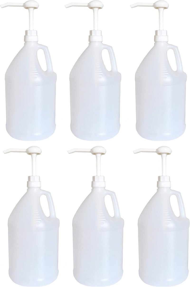 - Gallon Jug with Pump, Pack of 6