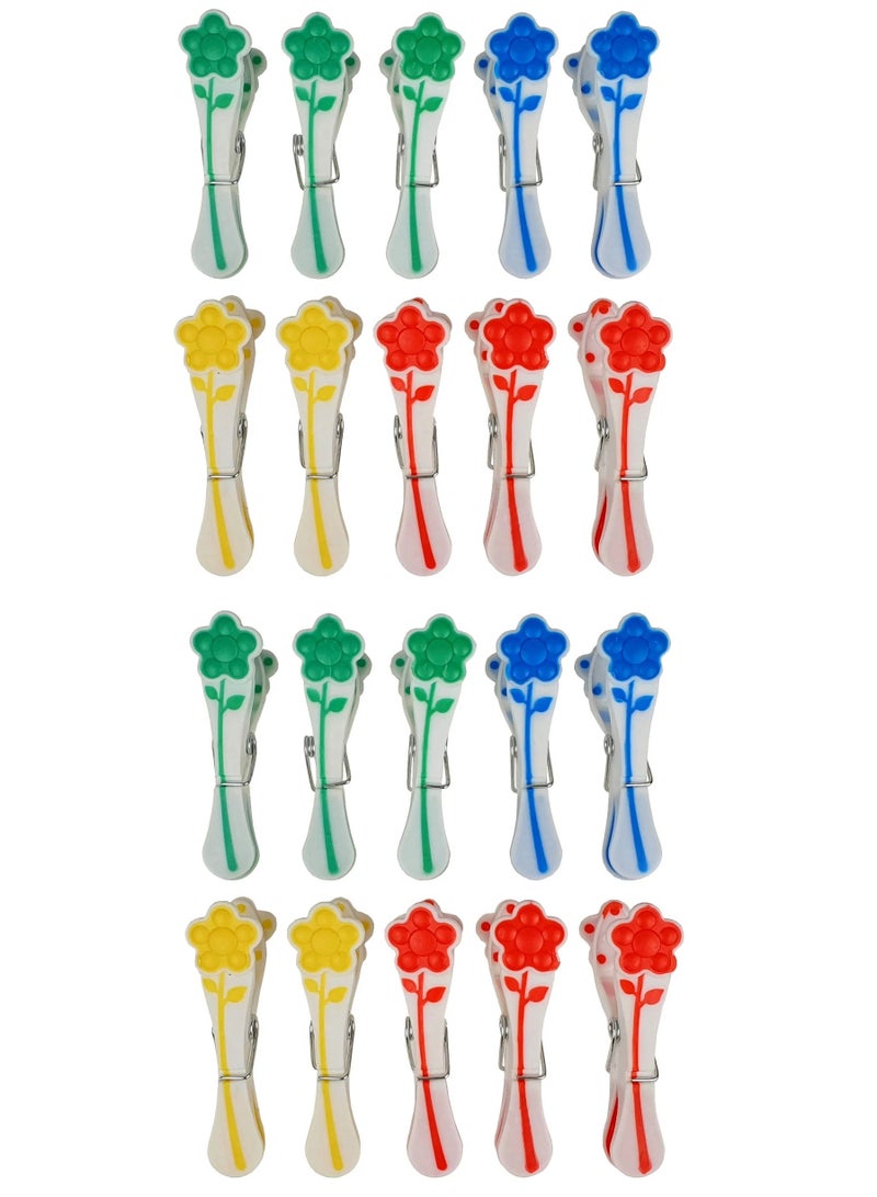 20-Piece Plastic Cloth Clips  - Image 1