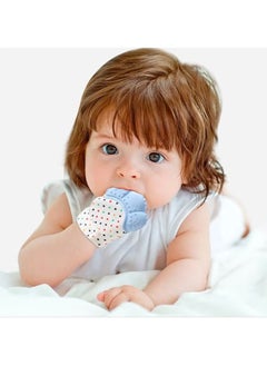 Generic Reassuring Baby Bite Gloves for Newborns Help Prevent Baby Teething and Gum Pain Washable Silicone Gloves (Random Color)  - Image 5