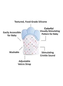 Generic Reassuring Baby Bite Gloves for Newborns Help Prevent Baby Teething and Gum Pain Washable Silicone Gloves (Random Color)  - Image 4