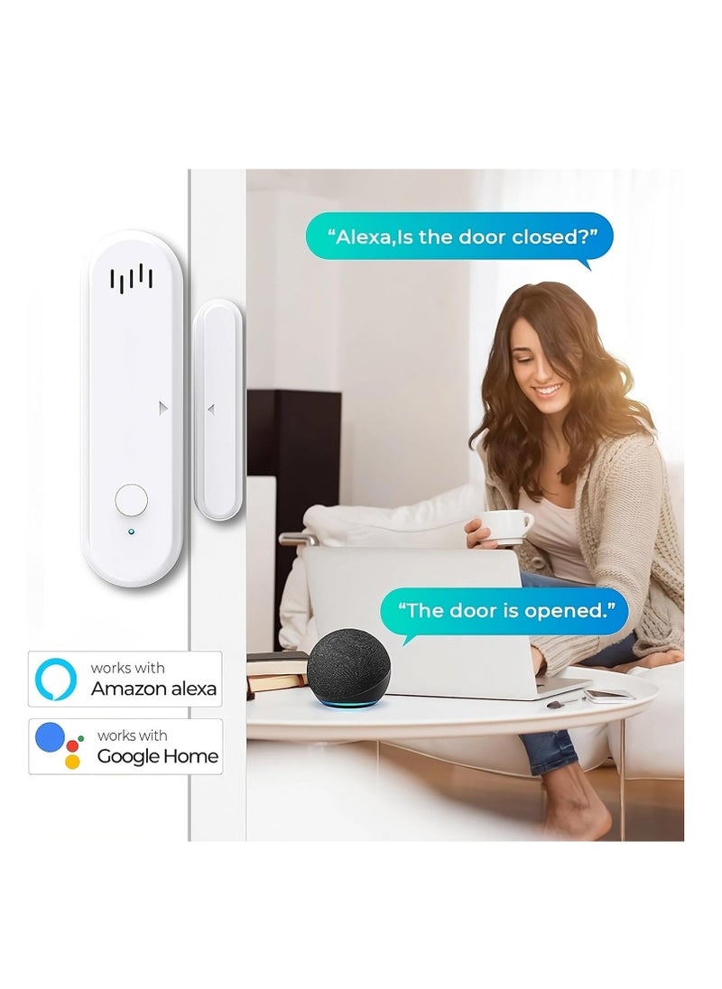 Smart Home Security System, Window Alarm Sensors, Door Alarms for Kids Safety, Freezer Refrigerator Door Alarm System, Apartment Security System, WiFi Freezer Alarm, Motion Door Chime Sensor