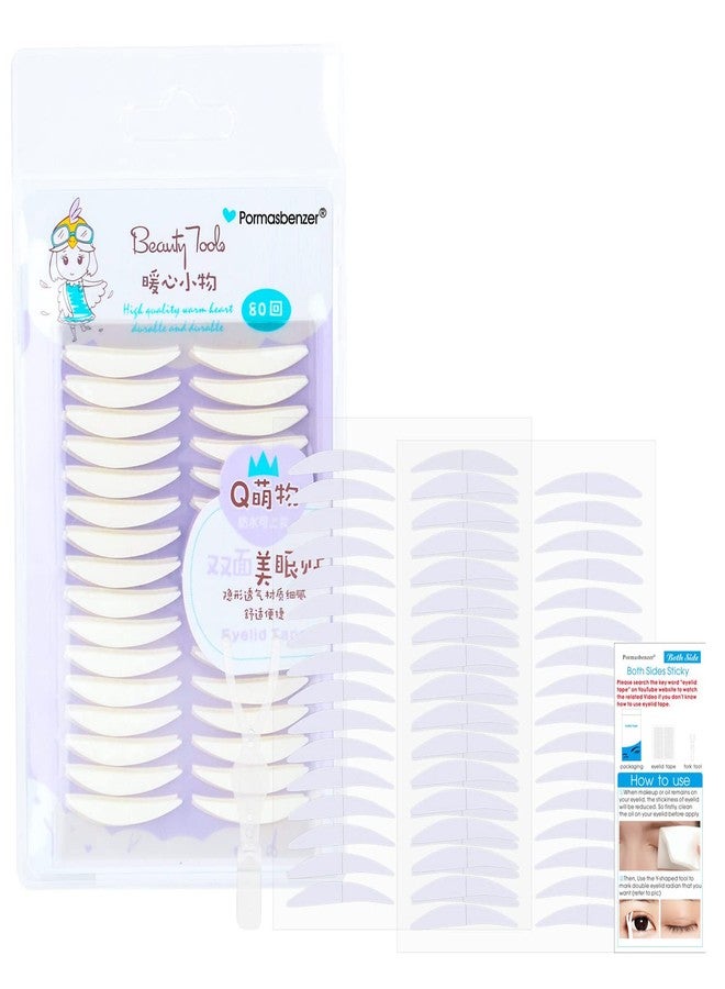 Pormasbenzer Invisible Large Two-sided Sticky Double Eyelid Tape Stickers, Instant Eyelid Lift Without Surgery, Perfect for Single, Hooded, Droopy, Uneven, Mono-eyelids - Image 1