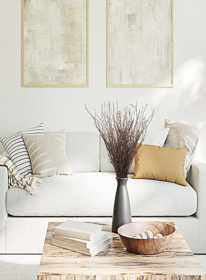 Uieke ١٠٠ قطعة من أغصان البتولا الطبيعية المجففة من Uieke - أغصان نباتية مجففة بطول ١٧ بوصة، مثالية للأعمال اليدوية، وتزيين المزهريات، وتنسيقات حفلات الزفاف، وأكاليل الزهور المنزلية. - Image 5