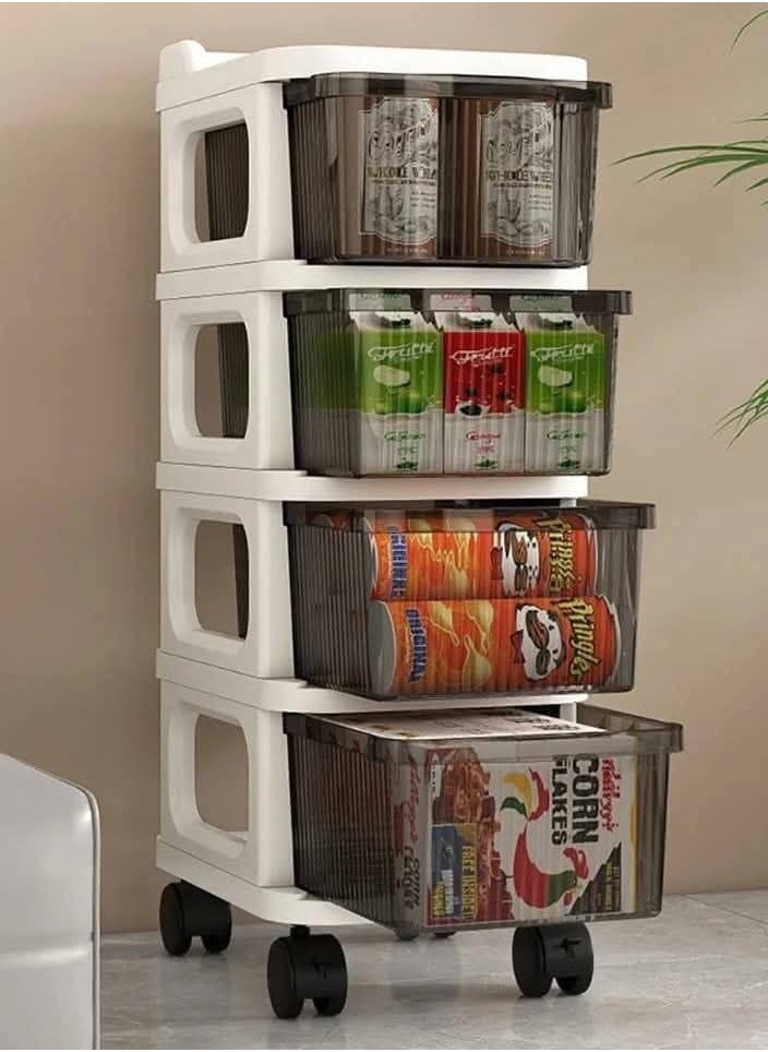 Generic - • Turbo 4 Puremzod plastic drawers with wheels - Image 1