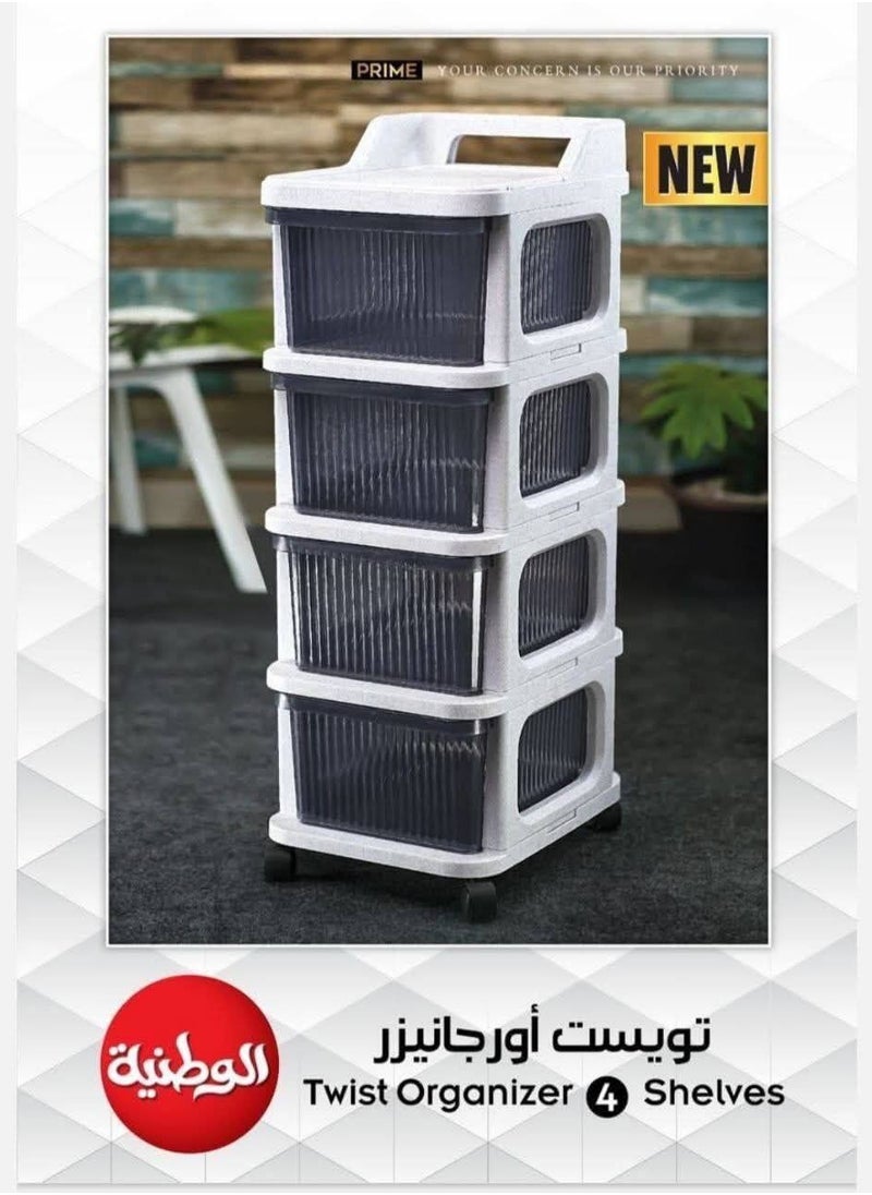 Generic - • Turbo 4 Puremzod plastic drawers with wheels - Image 1