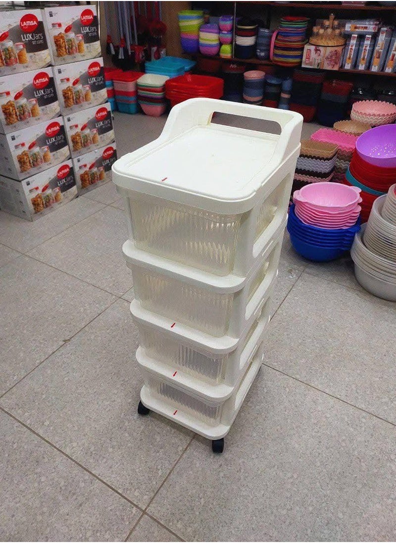 Generic - • Turbo 4 Puremzod plastic drawers with wheels - Image 1