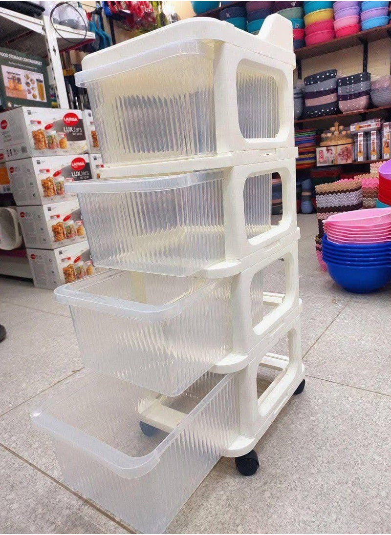 Generic - • Turbo 4 Puremzod plastic drawers with wheels - Image 1