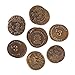 Artisan Owl DoubleSided Solid Brass Old West Replica Tokens Antique Finish Collectible Cat House Brothel Tokens Set of 20 - Image 4