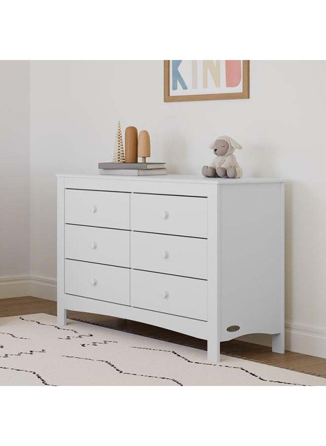 Al Home Kids Dresser: 118x44x80 Wood, White by Alhome 
