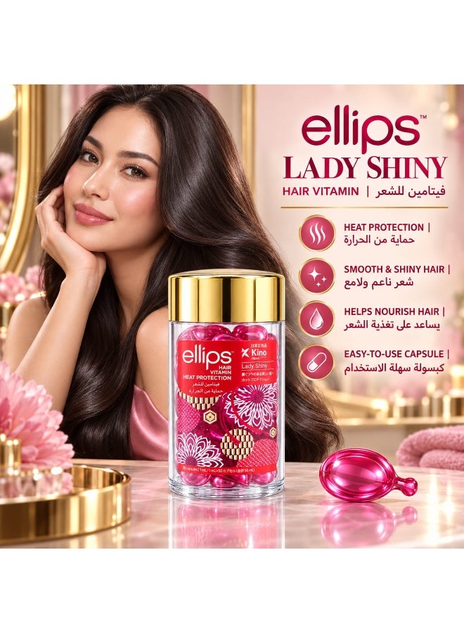 Ellips Lady Shiny, Hair Vitamin Heat Protection, 50 x 1ml Capsules - Image 3