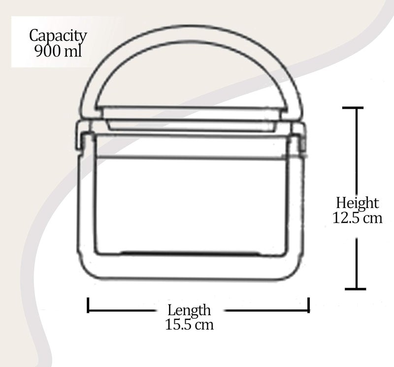Milton صندوق تيفين ميلتون بيغ بايت المعزول مع مقبض - Image 3
