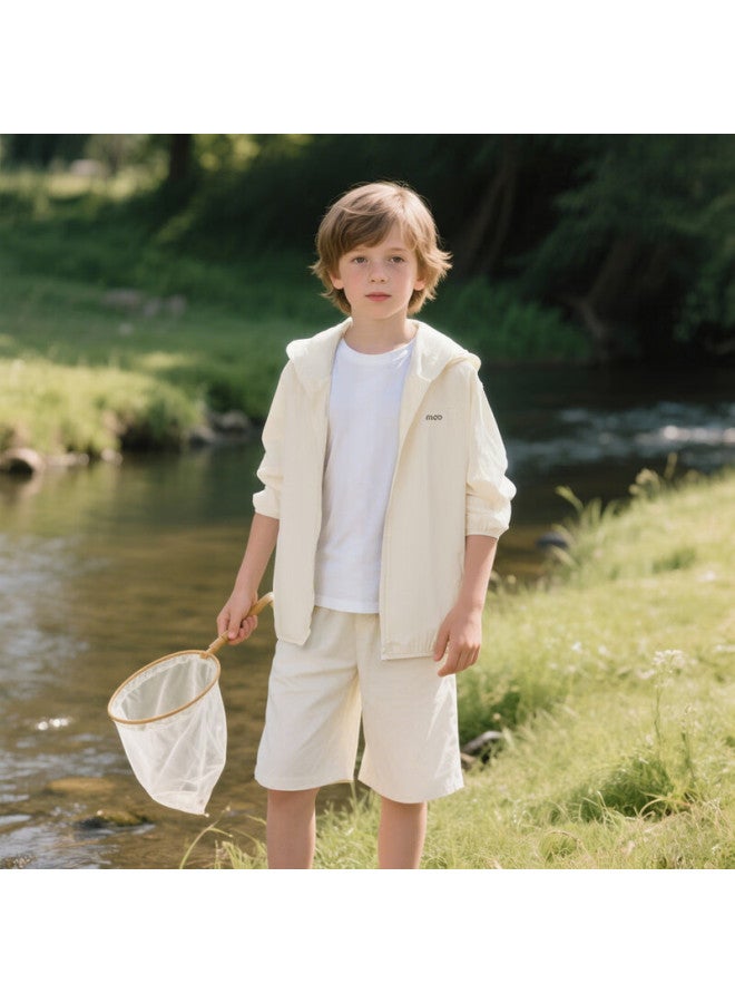 Mqd Boys' Summer  New Mesh Splice Breathable Lightweight Cooling Sun Protection Jacket - Image 3