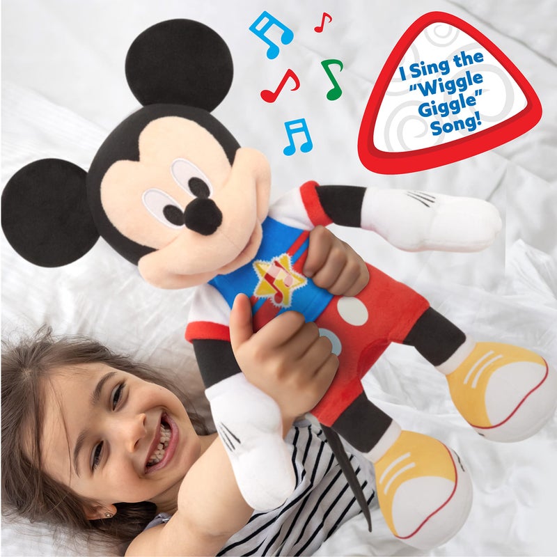 Just Play Disney Junior Mickey Mouse Funhouse Singing Fun Mickey Mouse 13 Inch Lights and Sounds Feature Plushie, Sings The Wiggle Giggle Song, Kids Toys for Ages 3 Up by Just Play - Image 2
