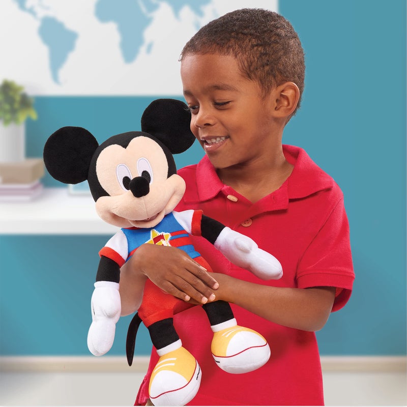 Just Play Disney Junior Mickey Mouse Funhouse Singing Fun Mickey Mouse 13 Inch Lights and Sounds Feature Plushie, Sings The Wiggle Giggle Song, Kids Toys for Ages 3 Up by Just Play - Image 4