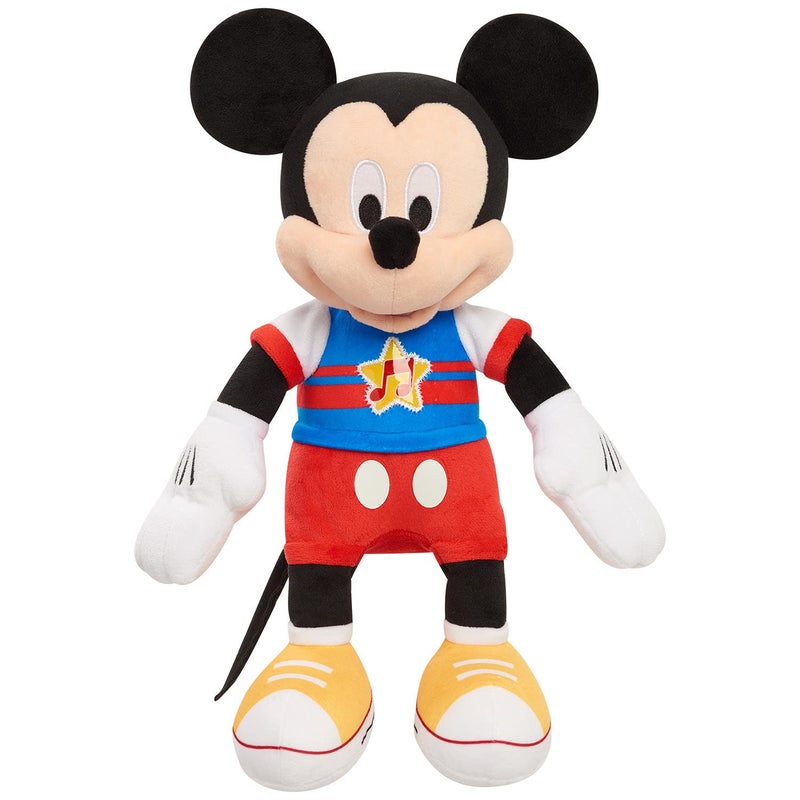 Just Play Disney Junior Mickey Mouse Funhouse Singing Fun Mickey Mouse 13 Inch Lights and Sounds Feature Plushie, Sings The Wiggle Giggle Song, Kids Toys for Ages 3 Up by Just Play - Image 1