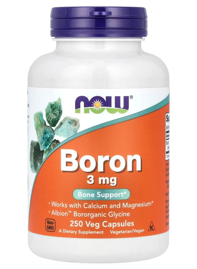 now Boron 3 mg 250 Veg Capsules