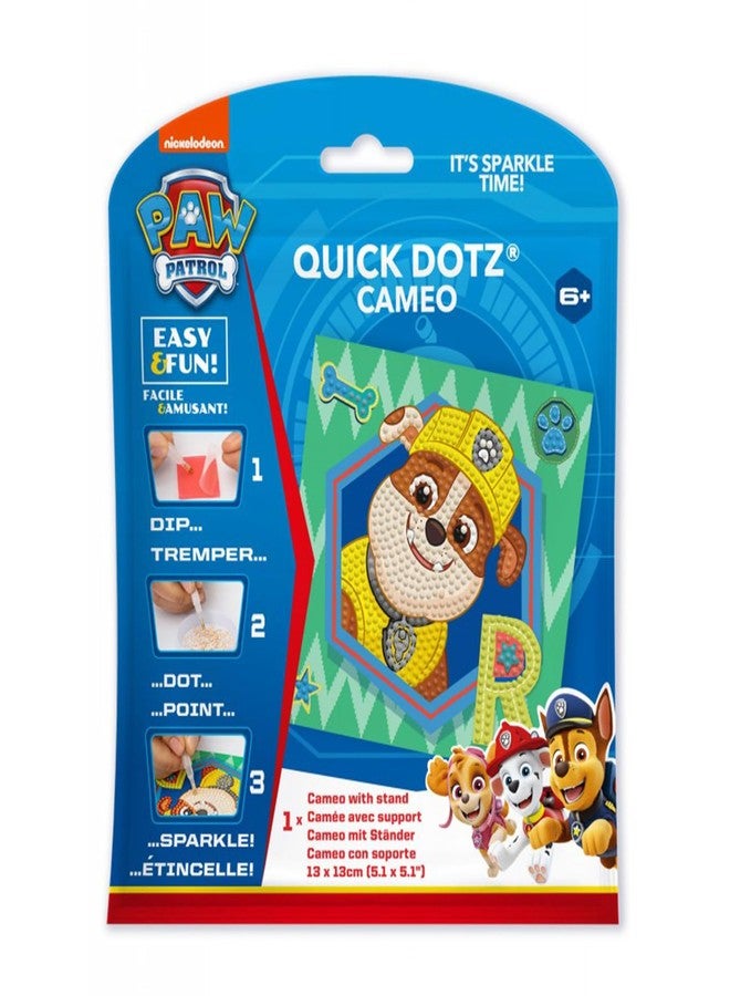 DIAMOND DOTZ Rubble Paw Patrol Diamond Painting Kits for Kids - Diamond Art Kits a Relaxing Creative Craft Kit with Dotz Gems 5.1"x5.1" - Image 1