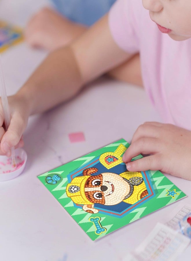 DIAMOND DOTZ Rubble Paw Patrol Diamond Painting Kits for Kids - Diamond Art Kits a Relaxing Creative Craft Kit with Dotz Gems 5.1"x5.1" - Image 3