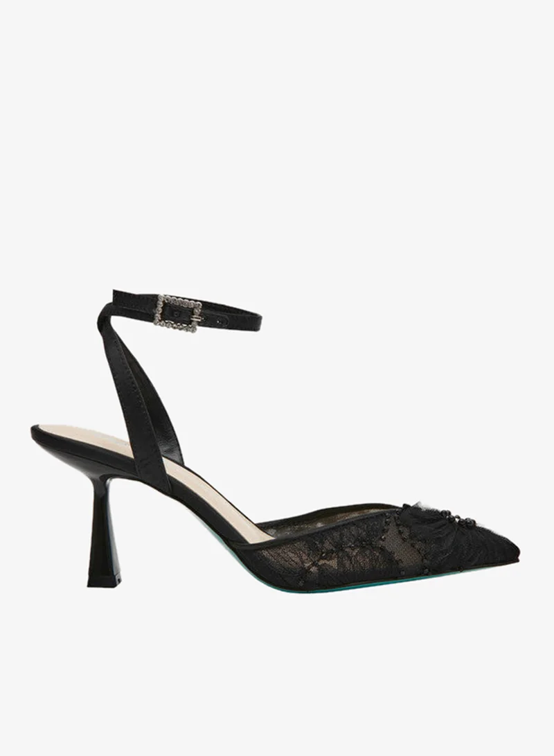 Sbdelia Ankle Strap Heeled Sandals