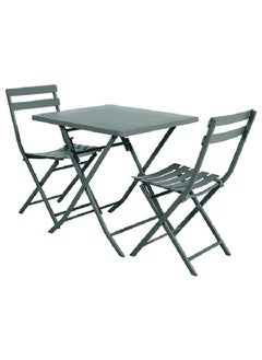 Hesperide Greensboro Anti-Rust Sturdy Square Folding Table Jade Green 71 x 70 x 70 cm 187011  - Image 3