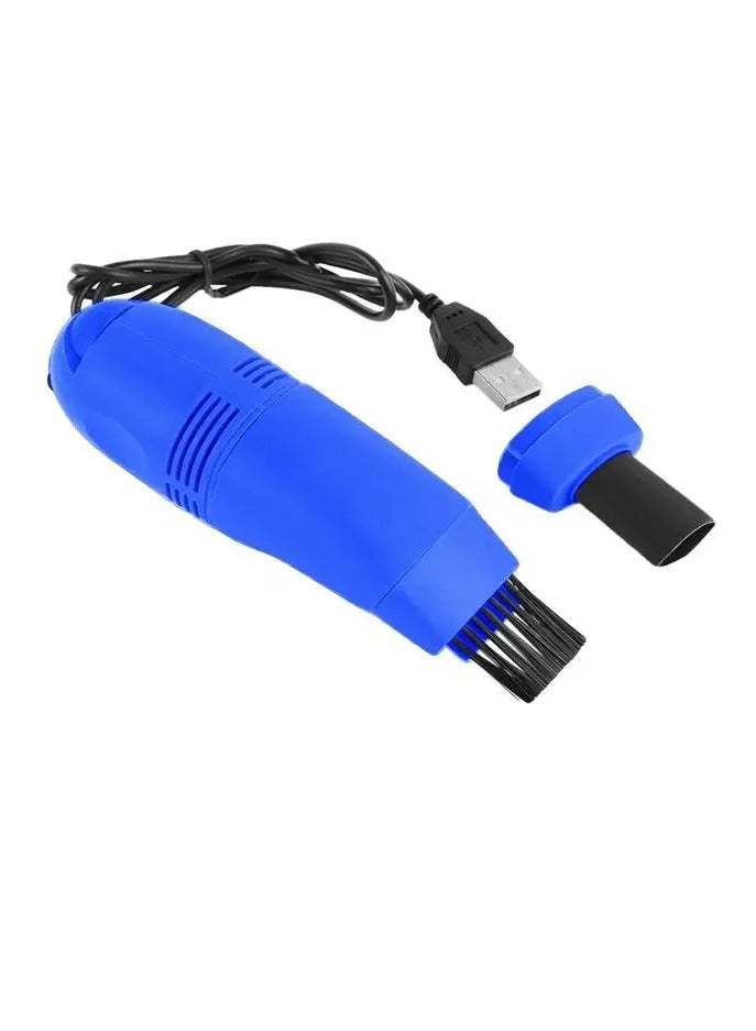 AROAQ Keyboard Cleaning Brush, Mini Computer Vacuum Usb Keyboard Cleaner, Lightweight Portable Computer Dust Blower Duster, Vacuum Computer Cleaning Tool For Laptops Computers, (Blue) - Image 1