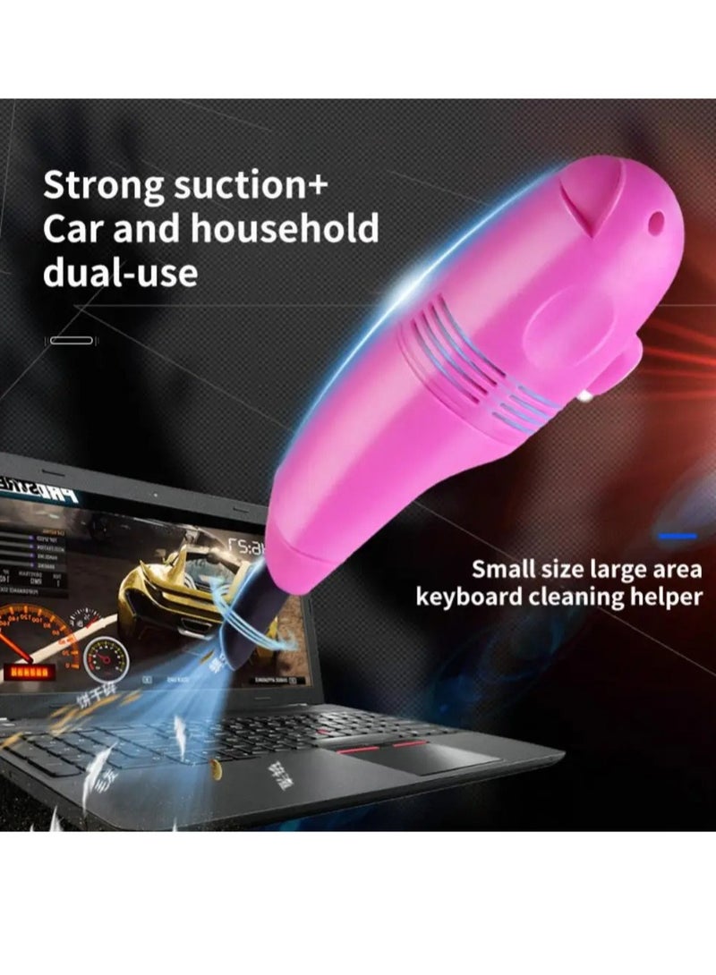 AROAQ Keyboard Cleaning Brush, Mini Computer Vacuum Usb Keyboard Cleaner, Lightweight Portable Computer Dust Blower Duster, Vacuum Computer Cleaning Tool For Laptops Computers, (Blue) - Image 5