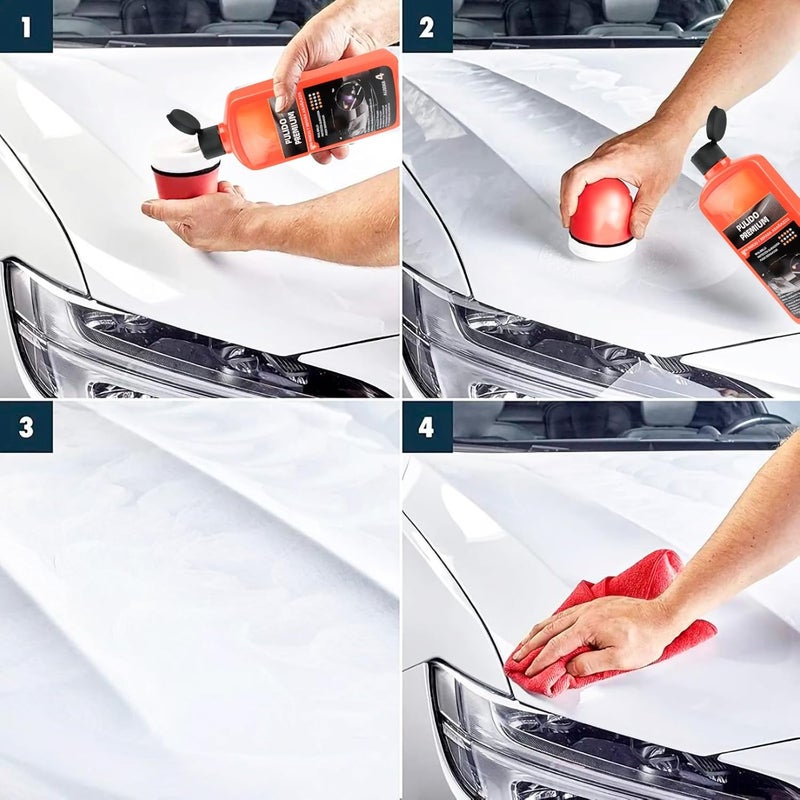Various - Premium Polishing 500 ml, Car Polish Scratches, Intense Shine and Restoration of Paint for Cars, Car Damage Repair (Premium Polishing Wax AU8068) - Image 5