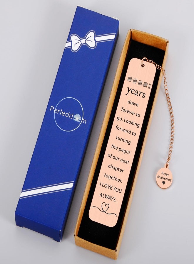 Perleddom 22 Year Anniversary Copper Gifts for Her Him 22nd Copper Anniversary Bookmark for Husband 22nd Wedding Gifts for Women Men Birthday Gift for Couple Boyfriend Girlfriend Christmas Stocking Stuffers - Image 4