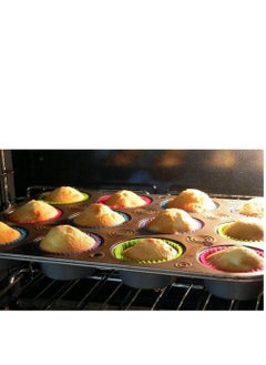 Generic Nonstick Carbon Steel Muffin Pan – 12-Cup Cupcake Baking Tray – Heavy-Duty Bakeware for Muffins, Cupcakes, and Cookies – Easy-Release Coating, Oven Safe, Durable & Warp-Resistant  - Image 5