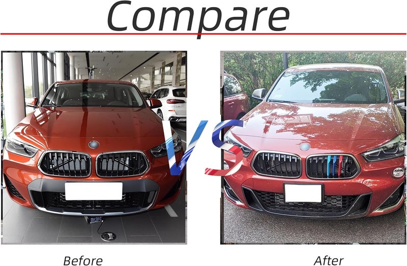 RPERZ Grille Color Stripes for BMW X2 F39 (2017-2024) - 8-Beam Emblem Accessories - Image 5