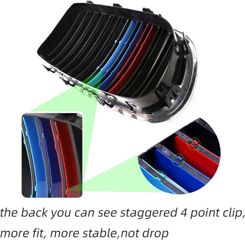RPERZ Grille Color Stripes for BMW X2 F39 (2017-2024) - 8-Beam Emblem Accessories - Image 4