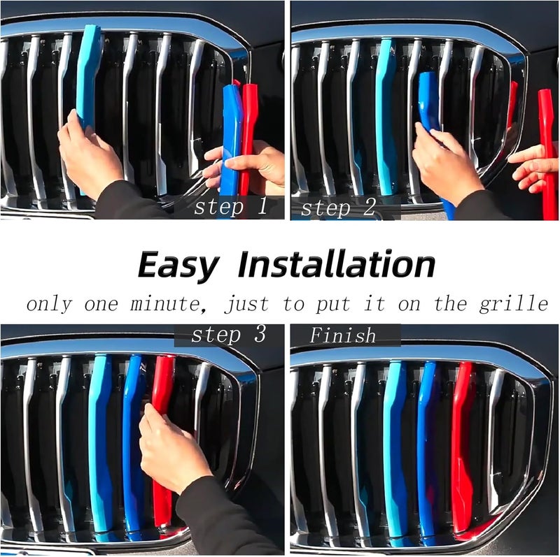 RPERZ Grille Color Stripes for BMW X2 F39 (2017-2024) - 8-Beam Emblem Accessories - Image 3