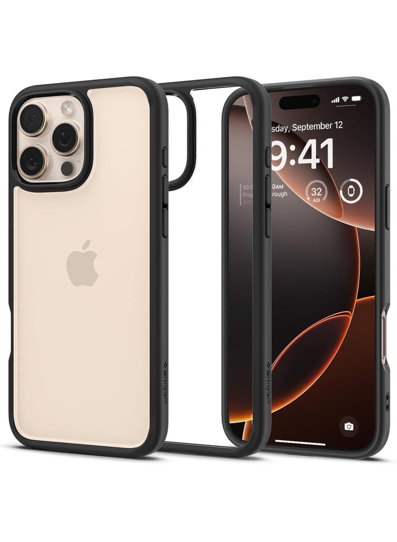 Spigen Ultra Hybrid iPhone 16 Pro Max Case Cover (2024) - Matte Black - Image 1