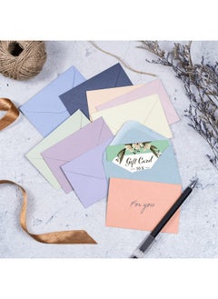 MATICAN Gift Card Envelopes 100Count Mini Envelopes Paper Business Card Envelopes Bulk Tiny Envelope Pockets 10 Pastel Colors 4 X 2.7 Inches  - Image 2