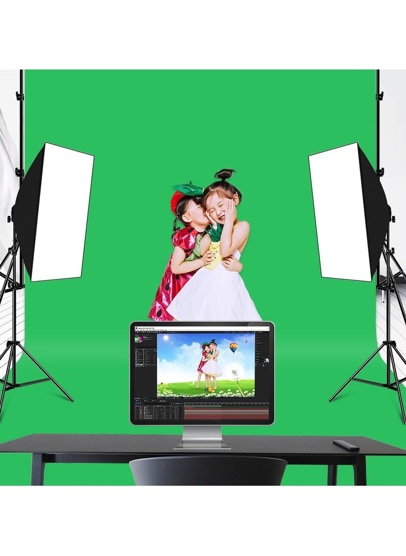 PULUZ PULUZ Green Screen 3X6m 10X20 Ft Solid Color Backdrop Photographic Background Washable Cloth For Photo Studio Video Chroma Key (Green)  - Image 3