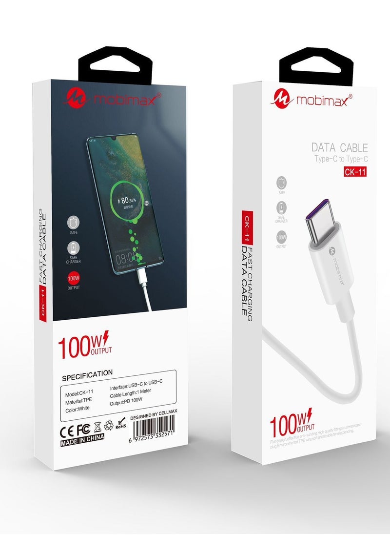 Mobimax - Mobimax Fast Charge Data Cable CK-11 100W - Image 1